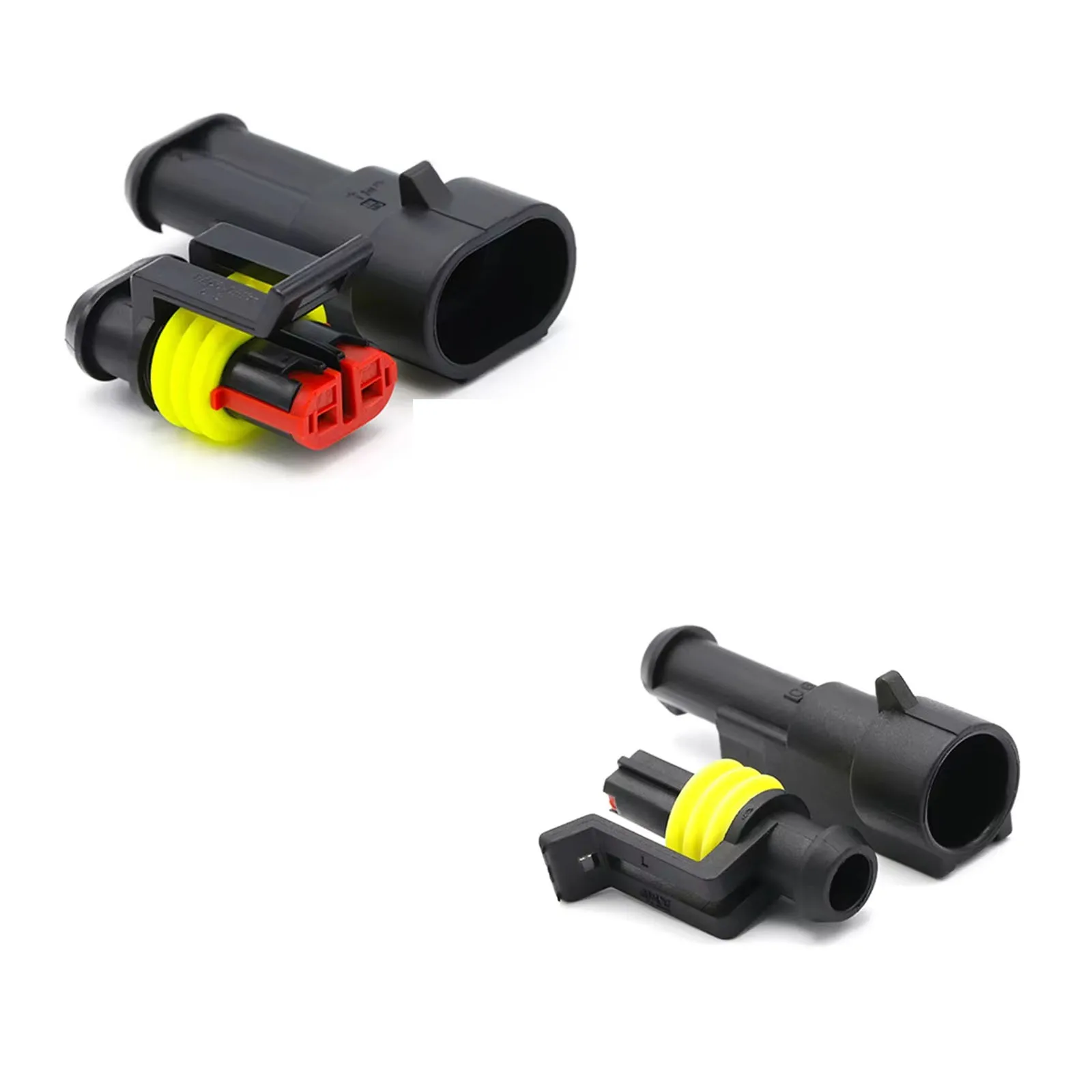 20/50/100Sets AMP Waterproof Connector 1/2/3/4/5/6 Pin 12A IP68 Electrical Automotive Wire Connector Plug Terminals Truck Car