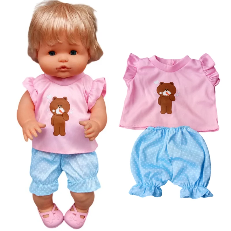 40cm Bebe Doll Clothes for 16-inch Nenuco Winter Plush Suit Ropa Y Su Hermanita Doll Rompers Accessories