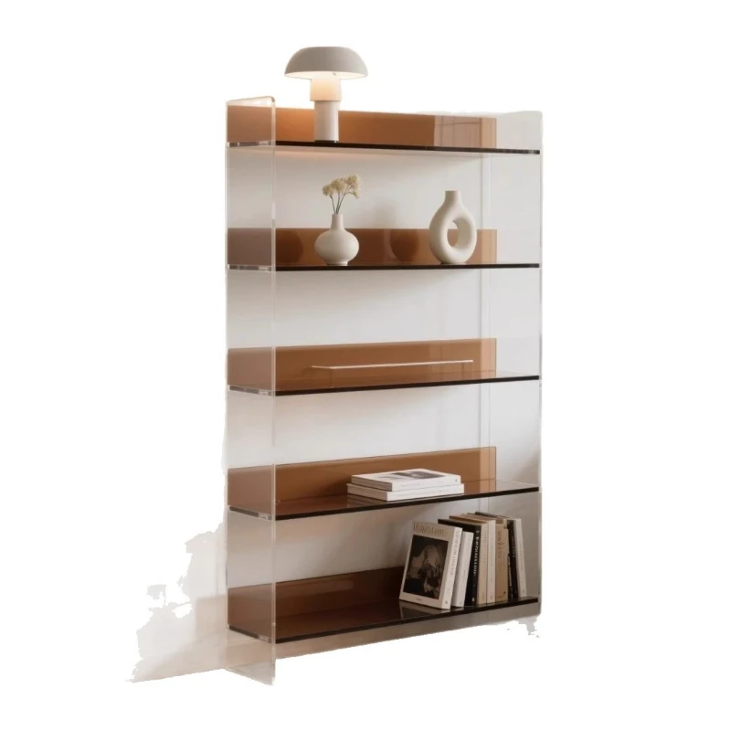

Acrylic Display Cabinet Living Room Shelf Bookcase Modern Simple Floor Sofa Side Cabinet Entrance Locker