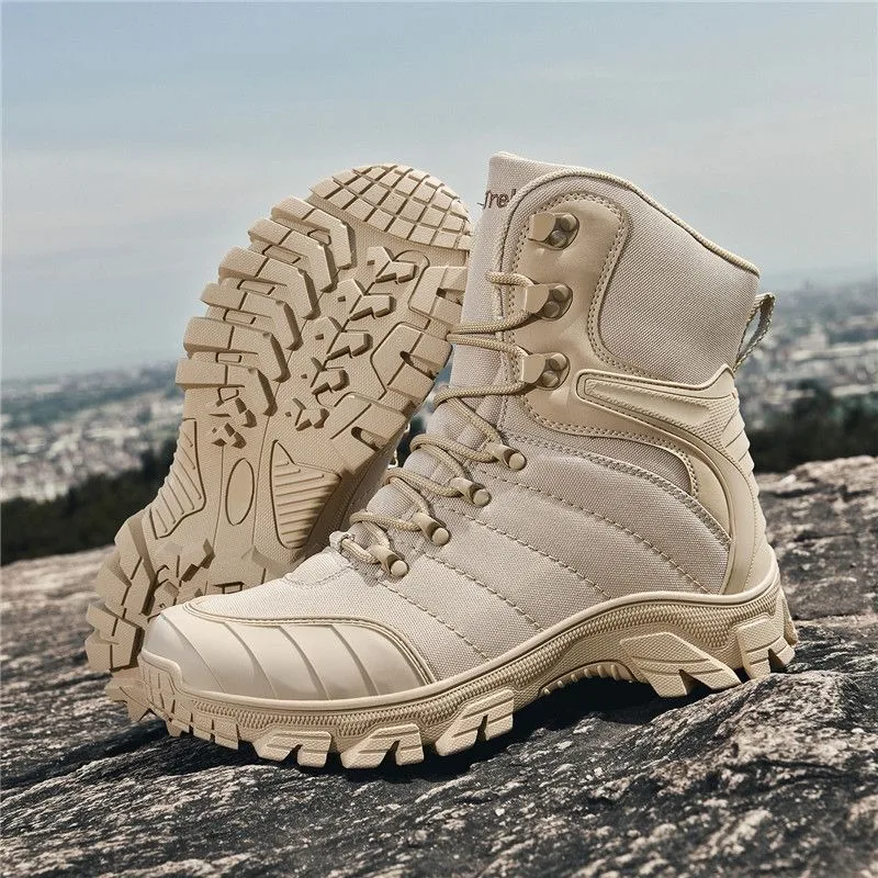 2026 New Arrival Hiking Shoes For Men Anti-Slip Trekking Boots Men Wearable Trekking For Mens Shoe High Top Outdoor Mans Boots
