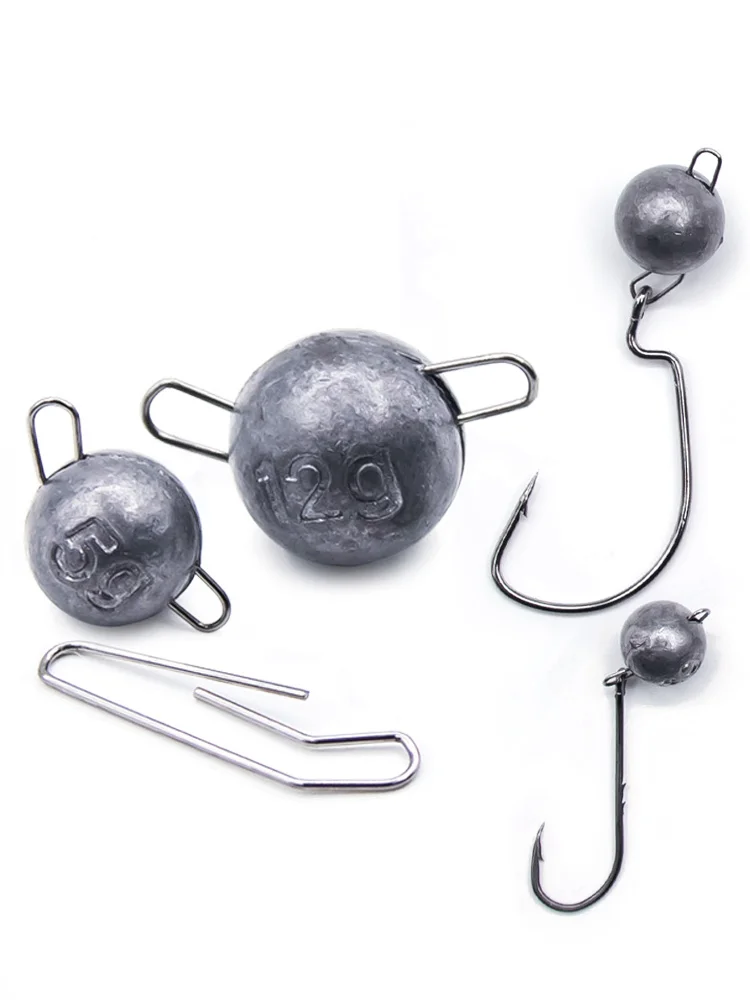 9 KM 10 Stück Cheburashka Gewichte Cheb Ball Sinker Hakenverbinder Süßwasser