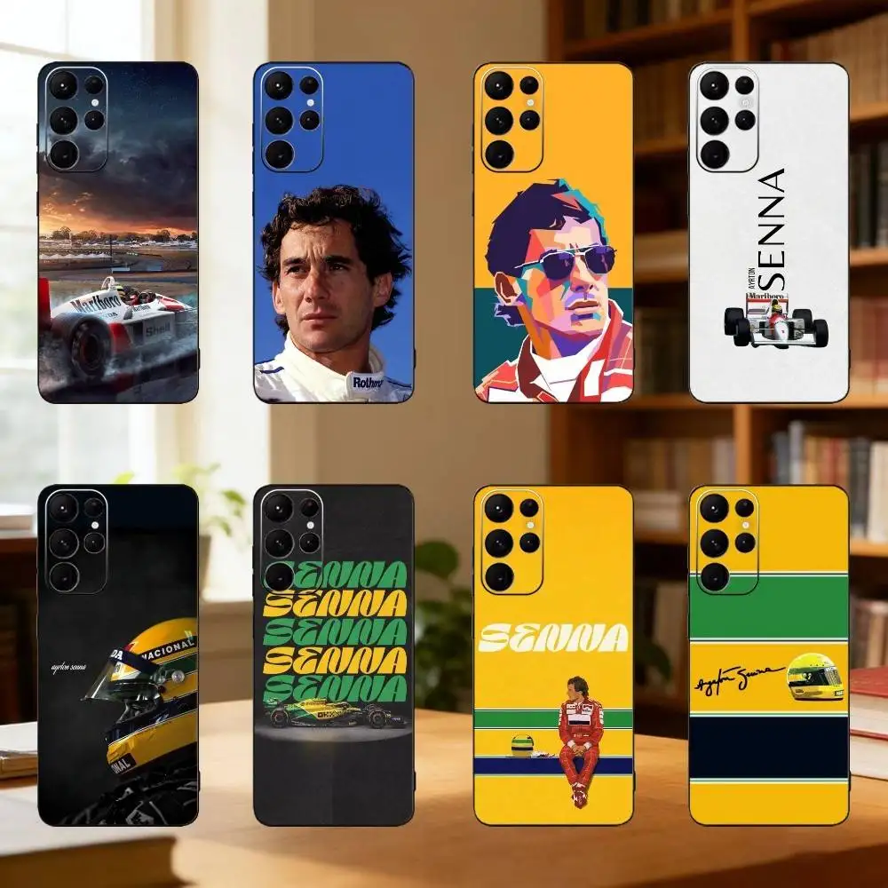 

Driver-A-AyrtonS-S-Senna Phone Case For Samsung S25,24,23,22,30,21,10,9,Ultra,Plus,Lite Soft Black Case