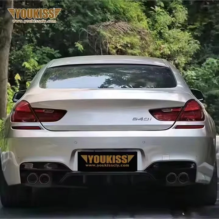 ل 6 سلسلة F12 F13 تعديل Bodykit ترقية جديدة M6 نمط المصد الخلفي المصد الأمامي المصدات التنانير الجانبية الناشر العادم
