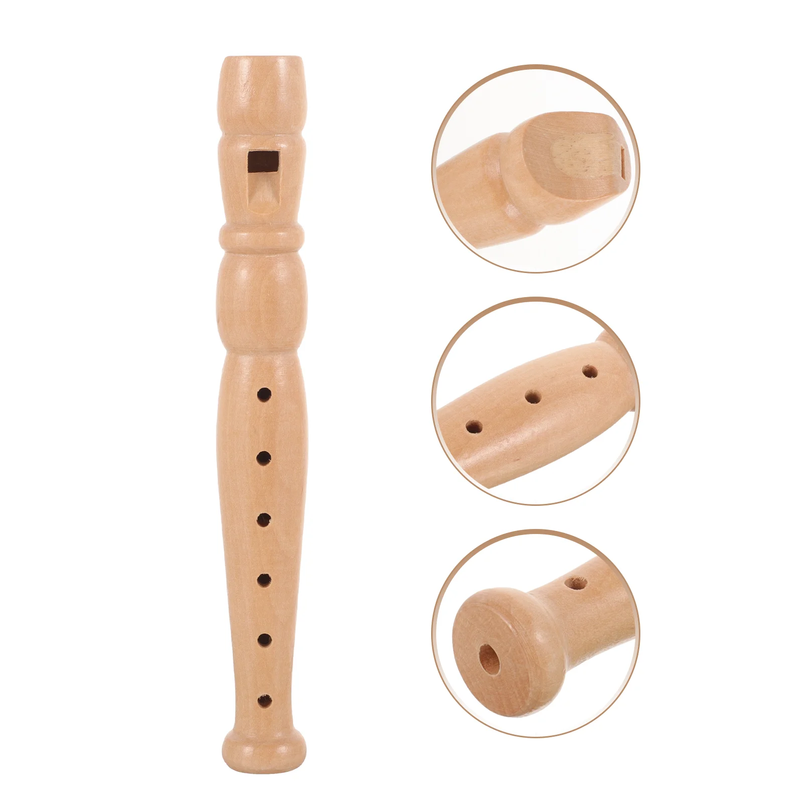 

6 hole Flute Wood Student Wind Instrument Portable Beginner Clarinet Classroom Teaching Toy Musical Instruments