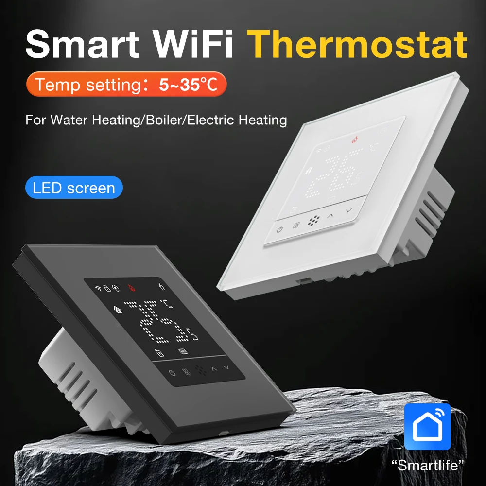 Smart WiFi Room Thermostat Underfloor Heating Thermoregulator for Gas Boiler Electric Heating Water Heating With Alexa Google