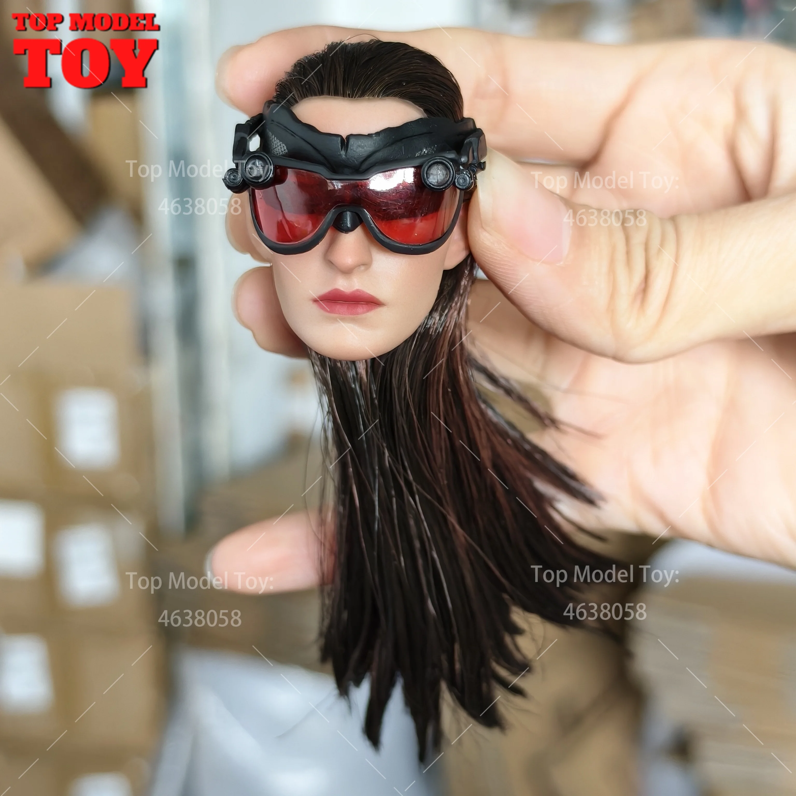 1/6 스케일 앤 해서웨이 헤드 스컬프처 PVC 모델 마스크 포함 12인치 여성 군인 액션 피규어 바디 인형 대폭 할인