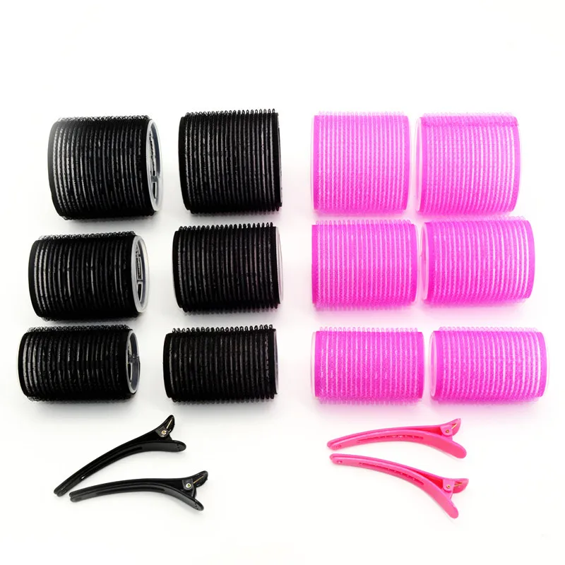 Hair Rollers Self Grip Hook Hair Curlers with Styling Clip Heatless Hairs Roller SalonDressing Curlers Sticky Hair Styling Tools view 2