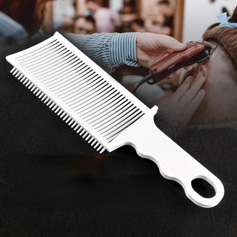 Kapper Vervagende Kam Klipper Blending Platte Top Haar Knippen Fade Kam Steekkam Voor Mannen Hittebestendige Fade Brush Salon