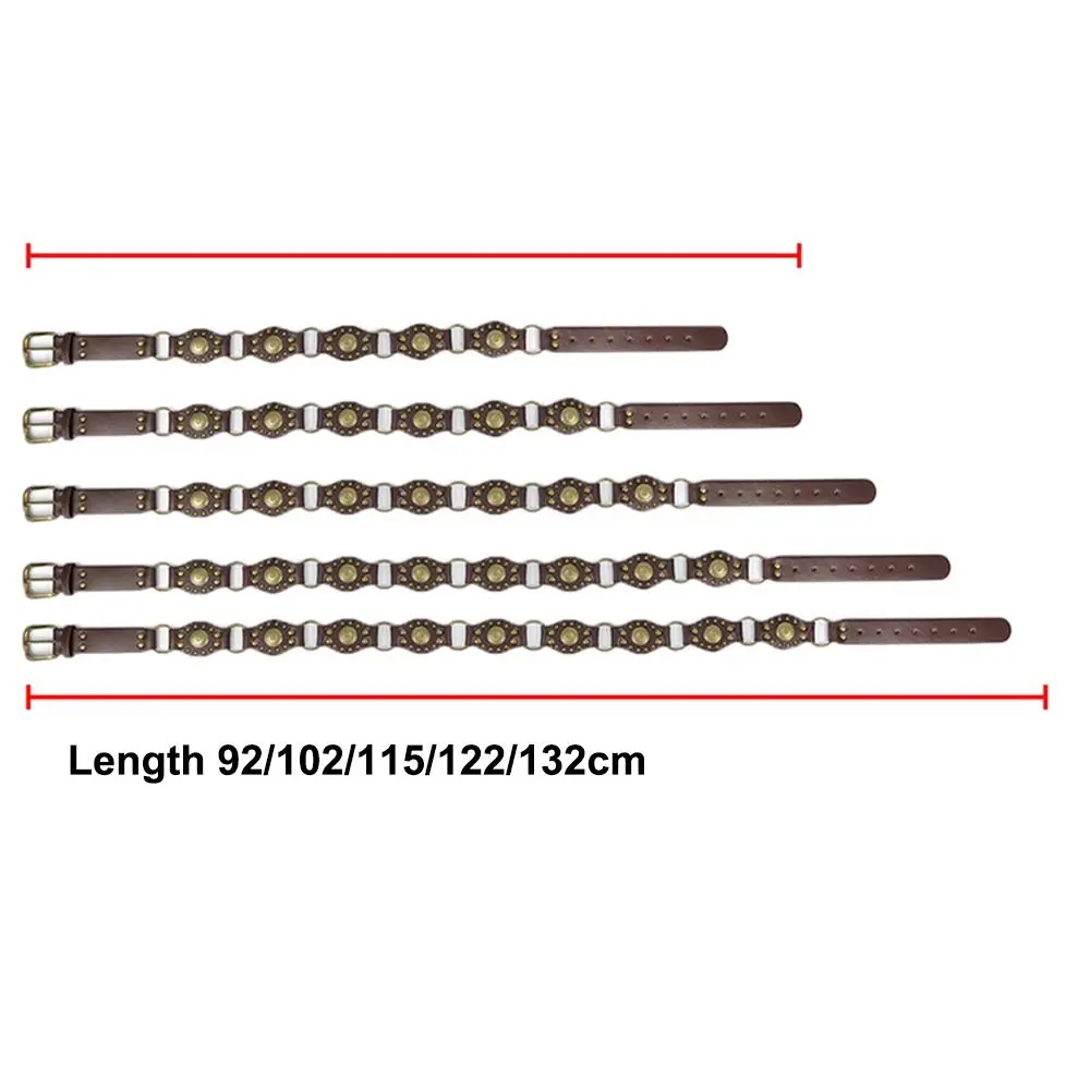 الرجعية جروميت بولي Leather حزام خصر من الجلد القوطية Steampunk واسعة الخصر حزام السرج خمر برشام y2k حزام الجينز الإناث #6