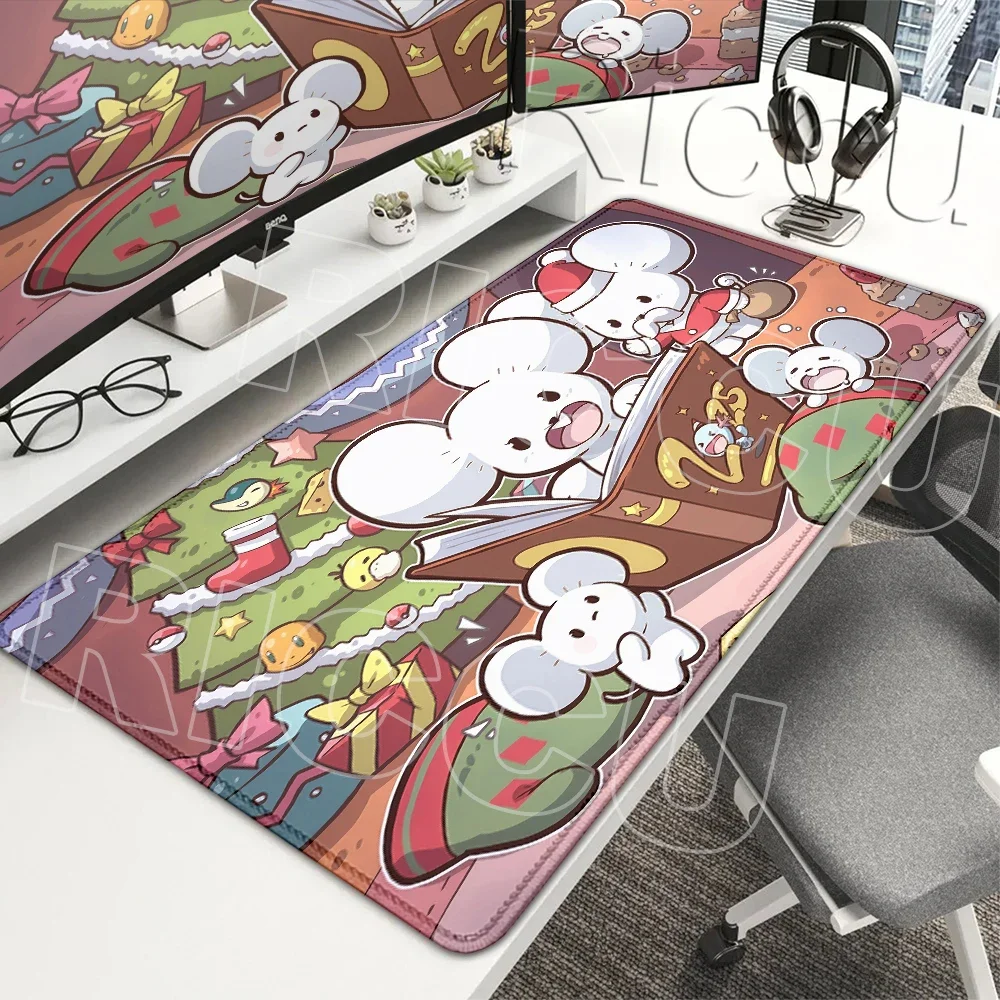 Anime Pokemon Maushold Mouse Pads Computer Keyboard Playmat PC Gaming Mats Extended Gamer Room Decor Carpets tapis de souris xxl