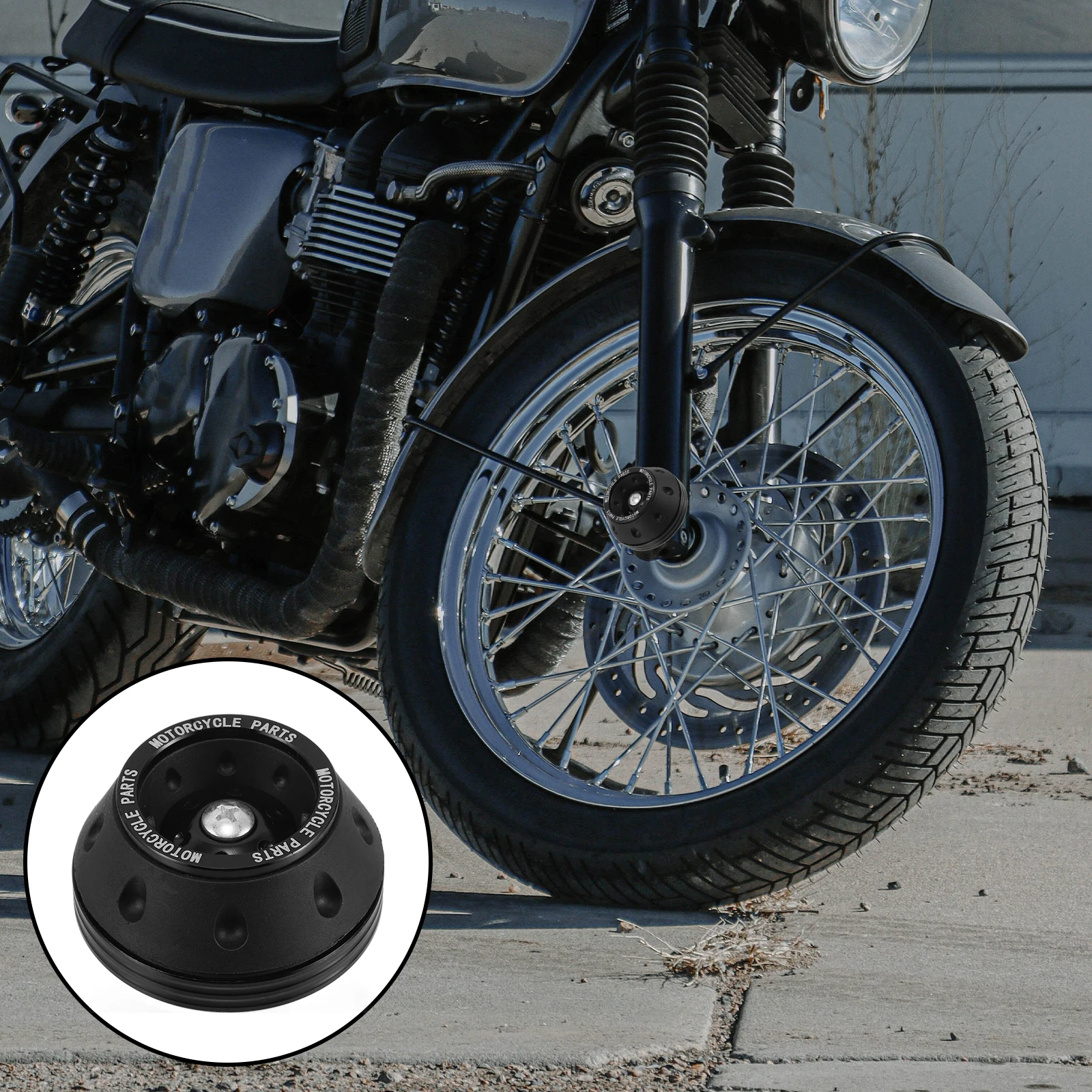 

Motorcycle Front Fork Cups Aluminum Alloy Crash Resistant Universal Frame Sliders Scooter Accessories Front Fork Cover