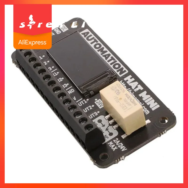 PIM487 Evaluatiebord, Automation HAT Mini, 24V, LCD, Monitor, Controle