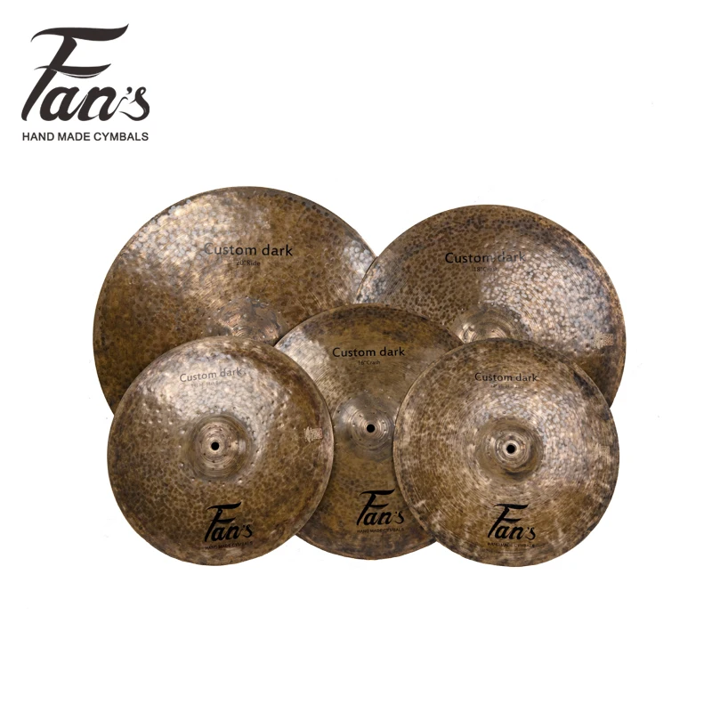 

FANS Custom Dark Series B20 Handmade Cymbal Set Professional Percussion Instrument