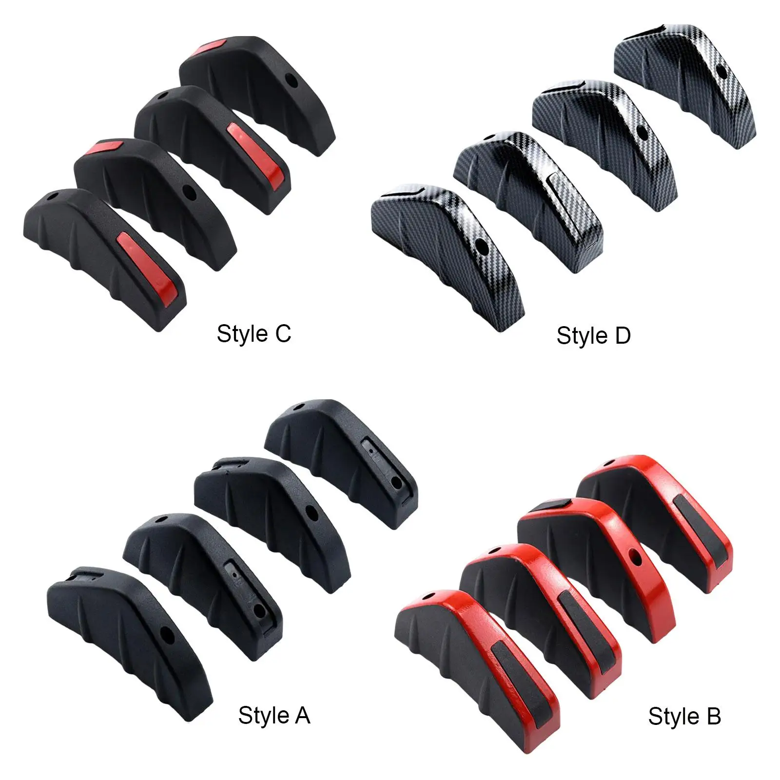 

4 шт. задний нижний бампер автомобиля, диффузор для губ, заменяет автомобиль, внедорожник, грузовик