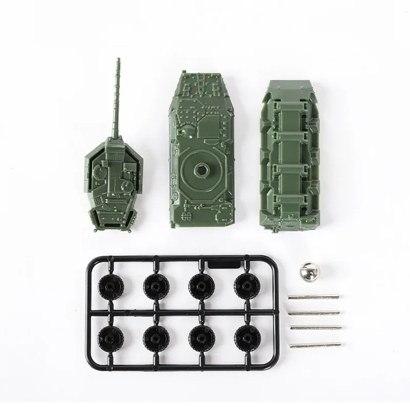 1/144 5cm Classic Tank Model WWII Soviet BM21 Italian B1 Destroyer US M35 Truck Finished Tiger Leopard Sand Table Plastic Toys