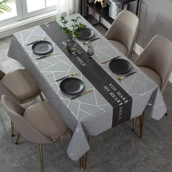 Modern Dark Series Printing Waterproof Table Tablecloth Wedding Decoration Rectangular Coffee Tables Cover Picnic Blanket