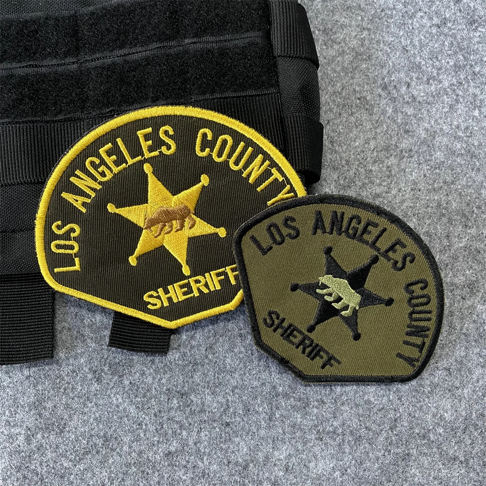 US MARSHAL Hostage فريق الإنقاذ شارة بقع شريف سترة هوك وحلقة شارة كبيرة التطريز كوس النمذجة الجيش الطيران المعنويات