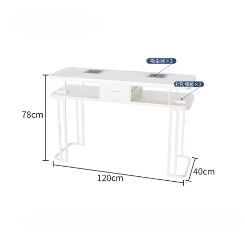Профессиональный маникюрный стол, скандинавский вакуумный современный маникюрный стол, белый специальный стол Mesa Manicura, профессиональная мебель HD50ZJ