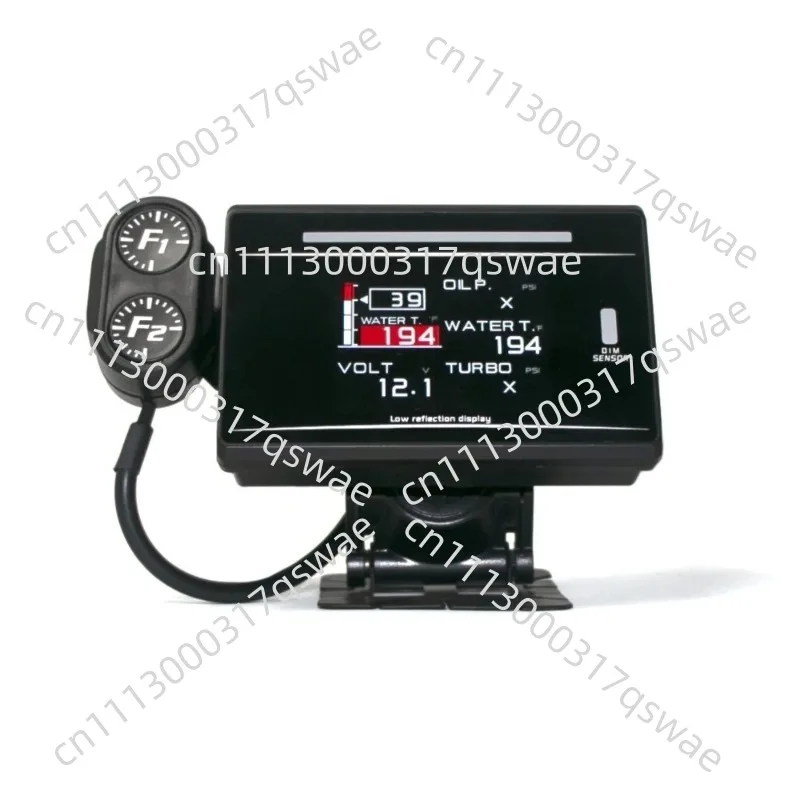 DEFI FD Multifunctional OBD Instrument, Turbine Speed Oil Temperature Oil Pressure Water Temperature Vacuum Meter ZD Ten in One