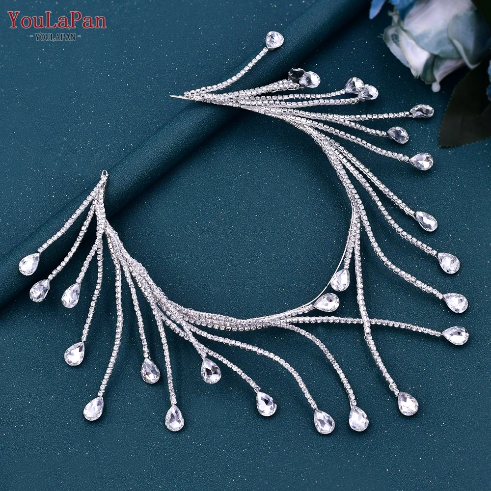 YouLaPan HP497 Bridal Tiara Crown Wedding Hair Accessories Woman Headpiece Bride Headband Pageant Diadem Hair Ornaments Jewelry