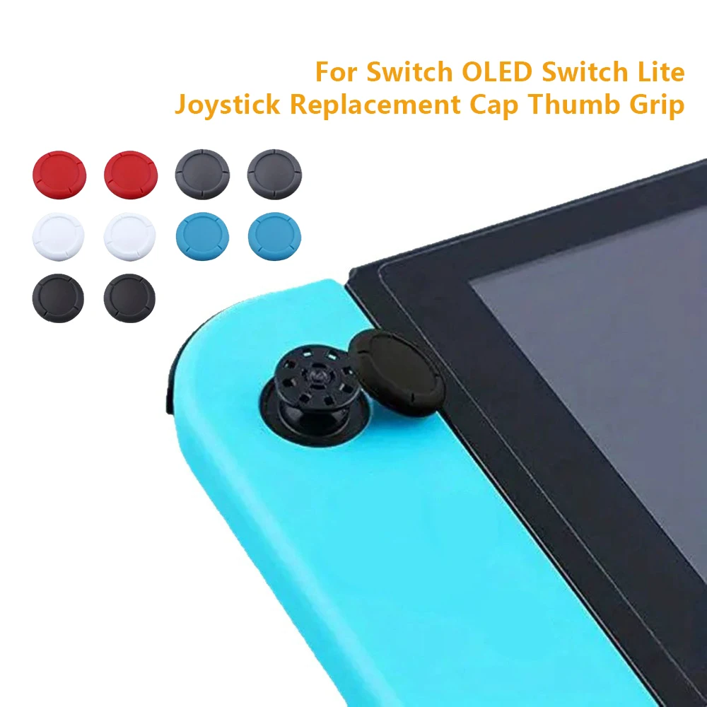4PCS Suitable for Switch Joy Con Switch OLED and Switch Lite Joystick Replacement Cap Thumb Grip