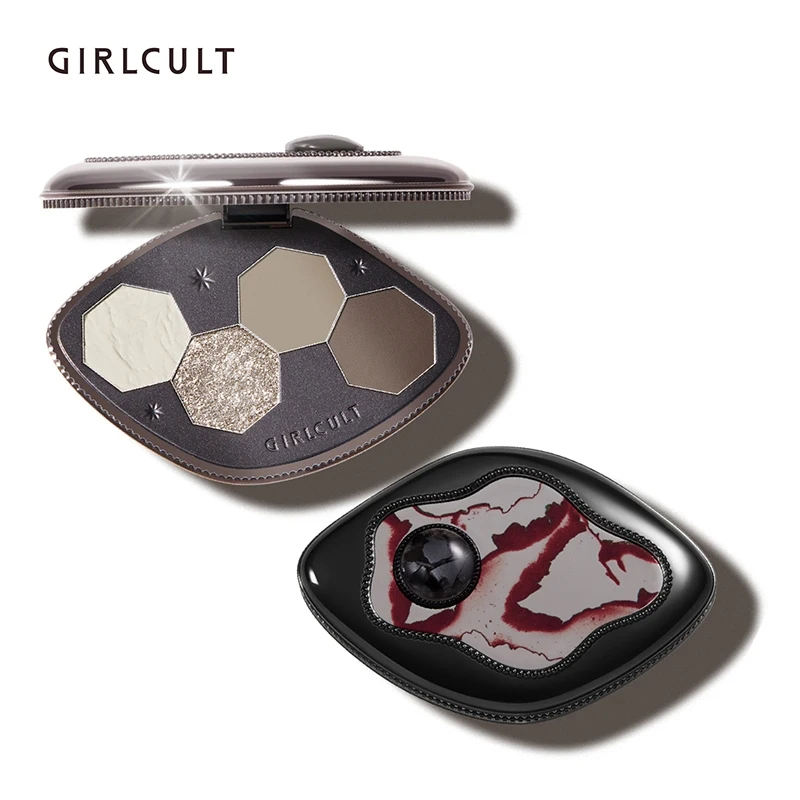 Girlcult Dark series eyeshadow four inventions New metal shiny creative color Cool girl fashion eyeshadow