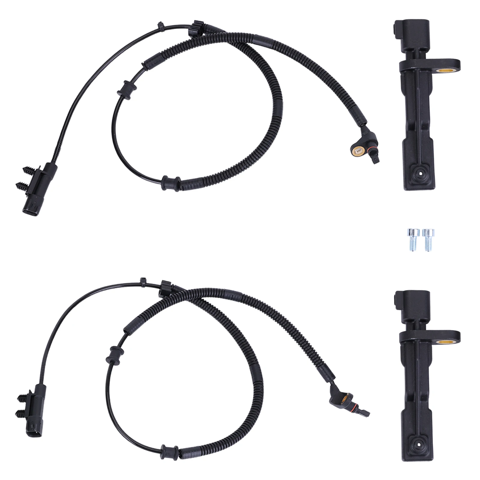 

4 шт., совместимые для Liberty 2008-2012, датчики скорости колеса ABS, переднее и заднее колесо, заменяет 68004019AA 52125003AB