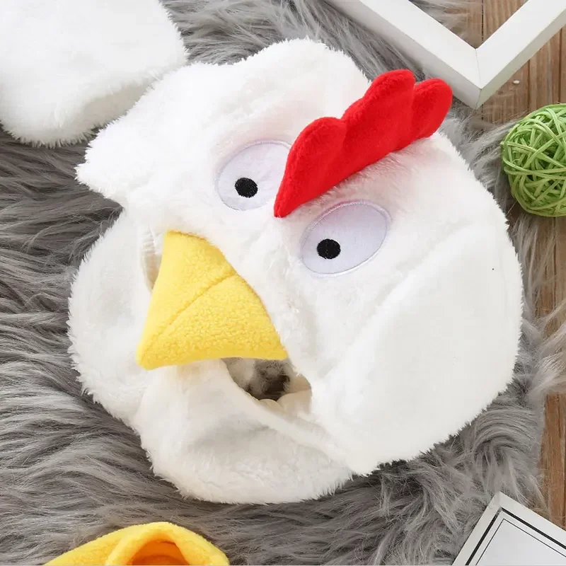 Baby-Huhn-Küken-Kostüm für Jungen und Mädchen, Fleece-Strampler, Overall mit Schuhen, Halloween, Ostern, Kostüm, 6 m, 12 m, 18 m