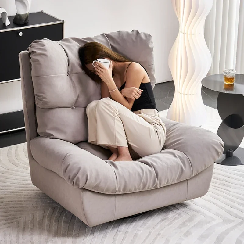 

Sofa Single Rotating Leather Living Room Leisure Lounge Sofa Chair