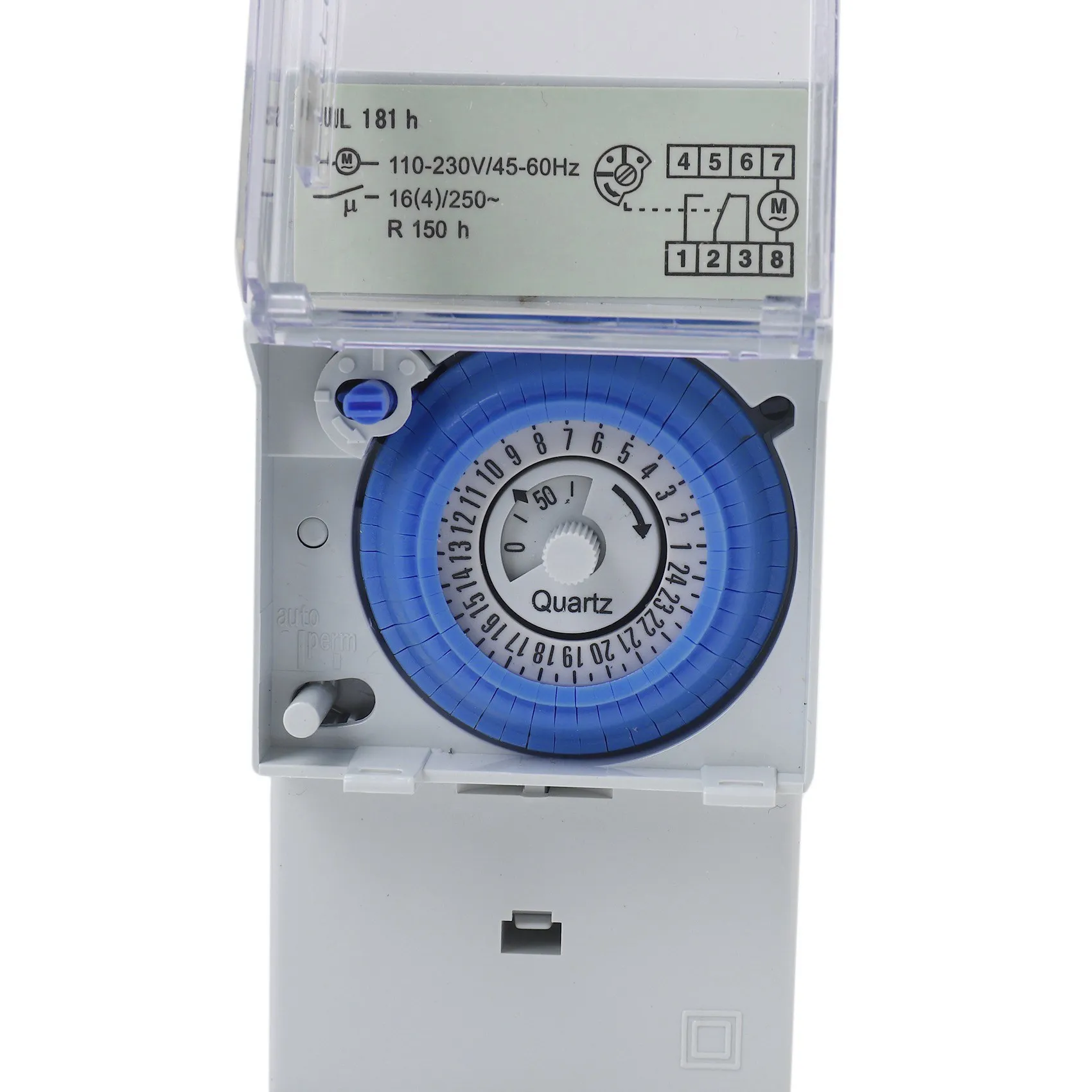 

ABPQ-5X SUL181H Mechanical Timer 24 Hours Time Switch Relay Electrical Programmable Timer 24 Hour Din Rail Timer Switch