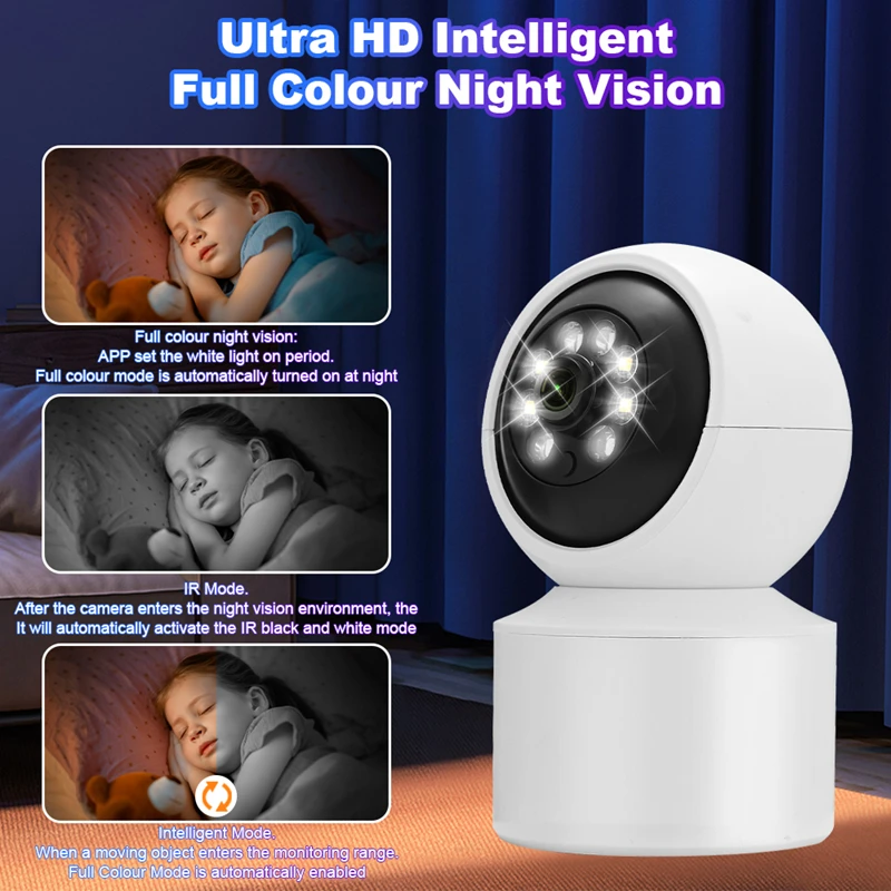 Xiaomi 360° Smart Home Security Camera Mi PTZ 4K Webcam 1296P 5 Megapixel AI Human Detection Night Vision Webcam Work With Miji