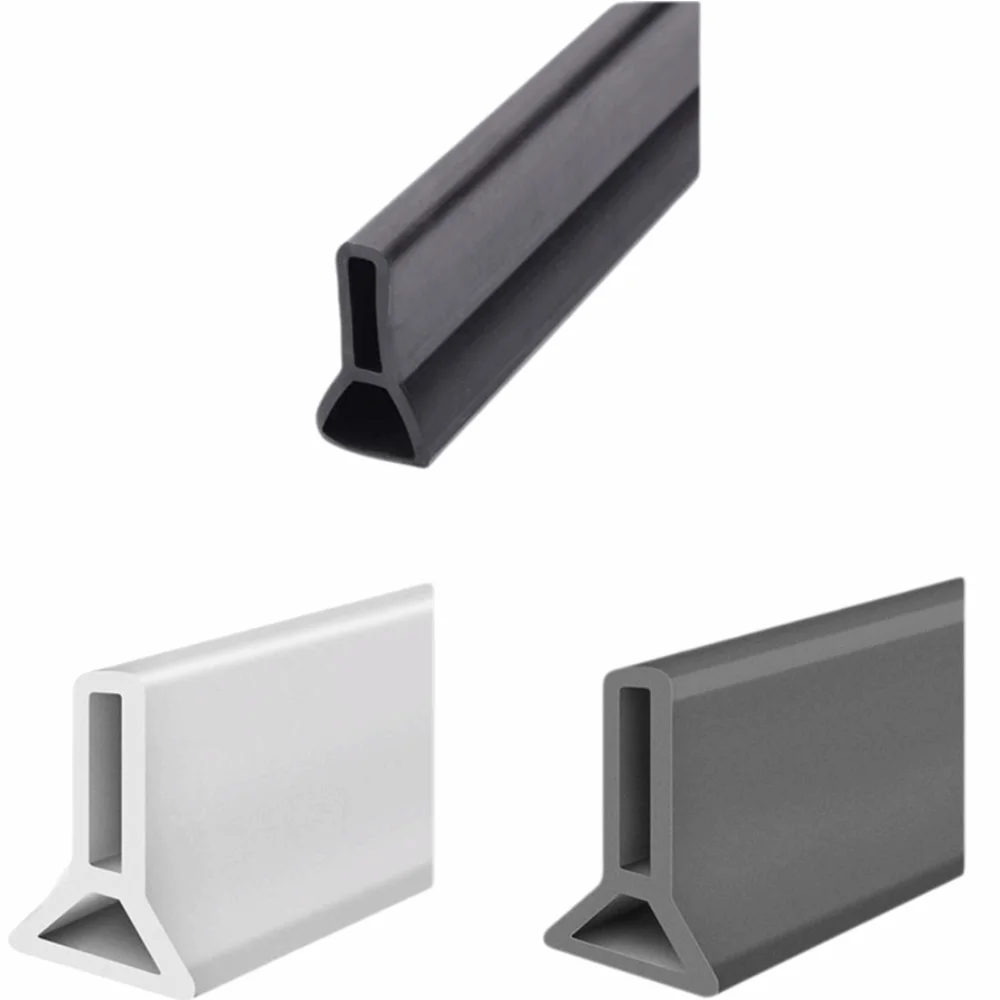 Self Adhesive Water Barrier Strip Collapsible Design Water Retention System Waterproof Collapsible Shower Threshold