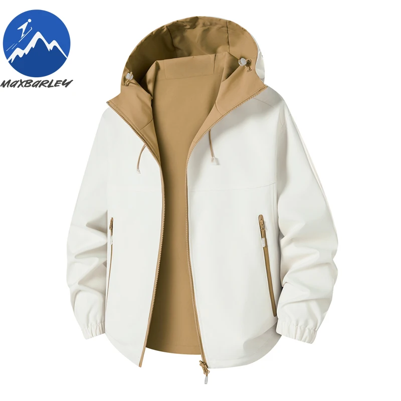 Maxbarley Hiking Windbreaker Men chaqueta Autumn Snowboard Waterproof Windproof Soft Shell Jacket Road Mountain Bikes Clothing