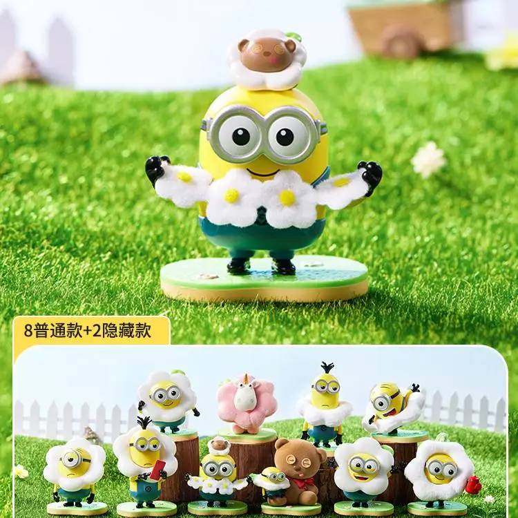 In Stock Miniso Original Quality Goods Minions Huahua Park Series Surprise Gift Birthday Gift Anime Peripheral blind box