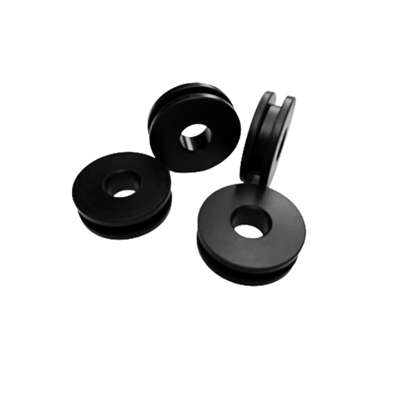 HCMT 4pcs Detachable Motorcycle Windshield Replacement Bushing Grommets for Harley Road King Classic EFI FLHRC 1998-2013 Black
