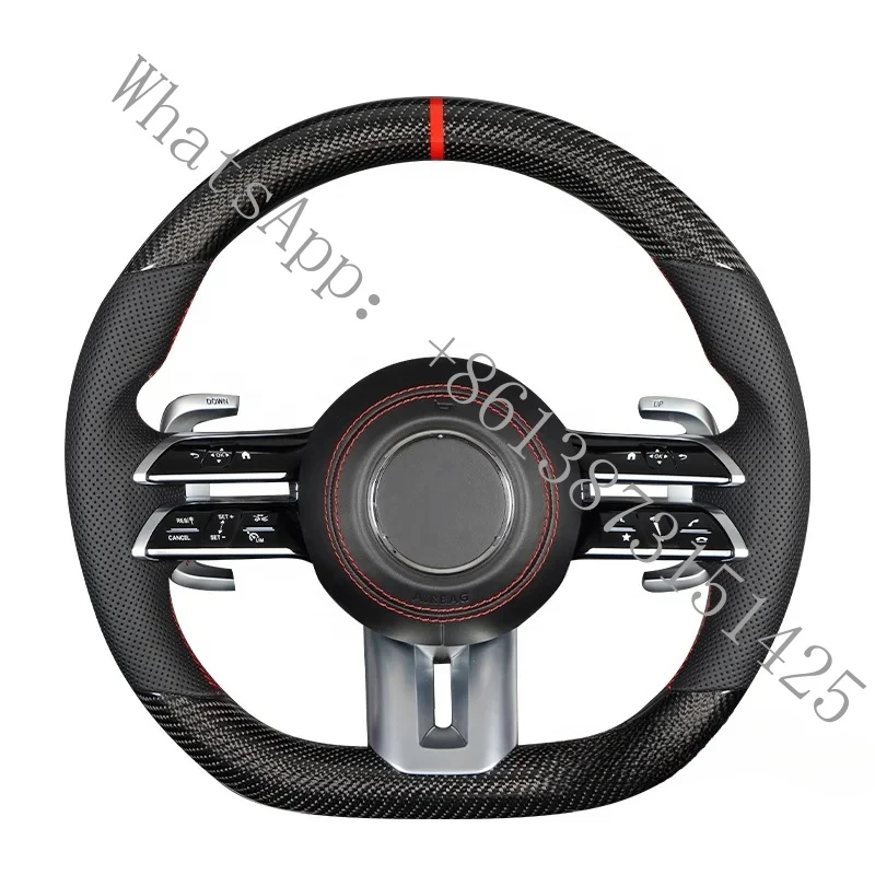 

Suitable C217 W211 W212 W221 W222 S63 C63 GLA45 C43 SLC carbon fiber steering wheel W204 W205 CLA GLA 45 class