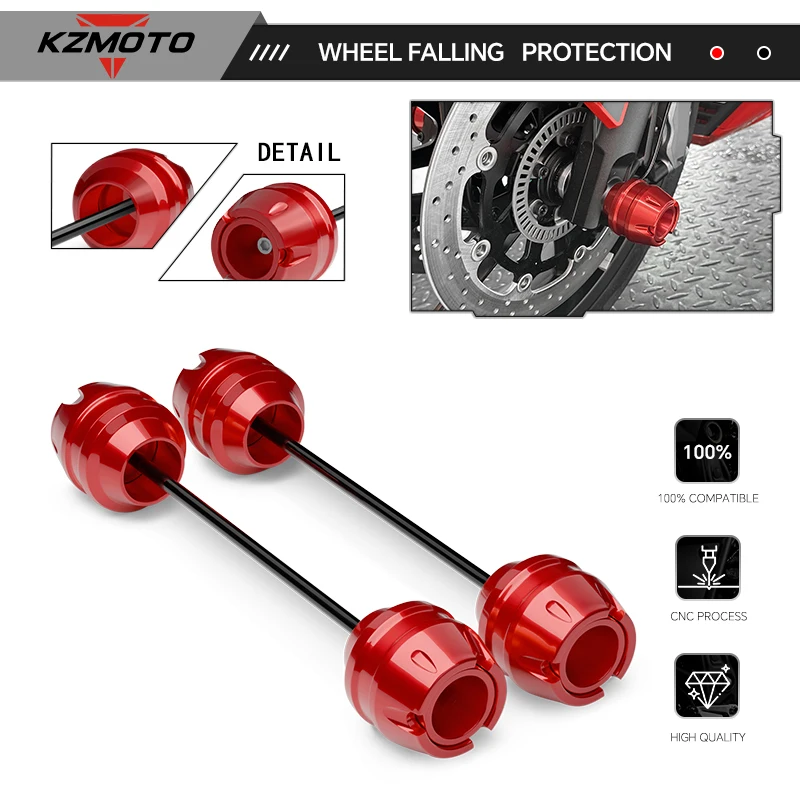 

F750GS F850GS Motorcycle Wheel Axle Crash Sliders Cap For f750gs f850gs 2019-2025 Front & Rear Falling Protector Pad