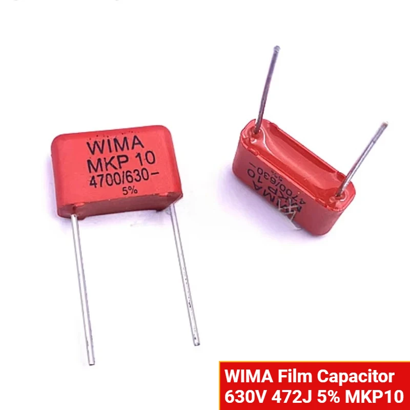 

10 шт./100 шт. Германия WIMA пленочный конденсатор 630 В 472J 4n7 4700PF 472 5% MKP10 шаг = 10 мм конденсаторы