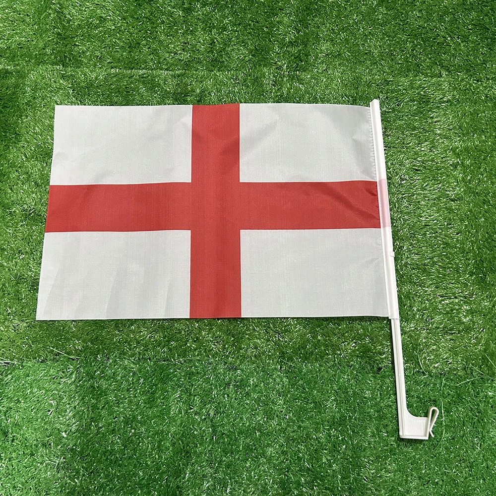 SKY FLAG England Car Flag 30*45cm England Car Waving Flag National Flag Standard-Bearer Waving Flag with Plastic Flagpole