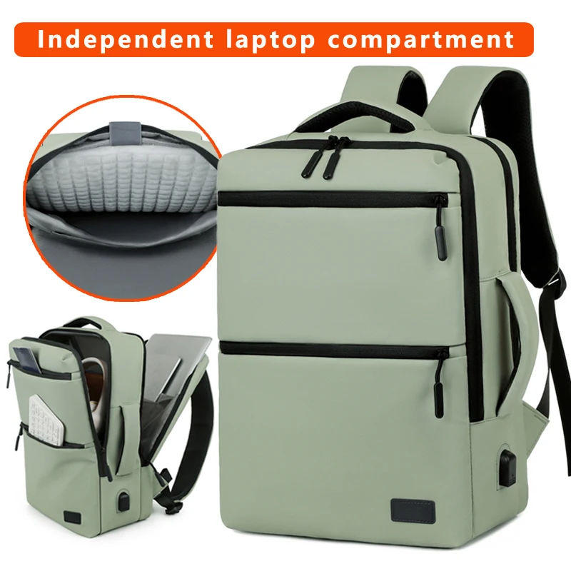 

Large-capacity fashionable computer bag, unisex with airbag, business travel backpack, college student commuting bag