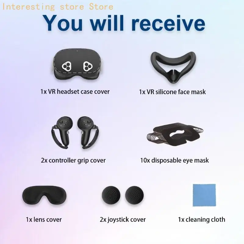 7-teiliges Virtual-Reality-Zubehörset aus Silikon für mehr Sicherheit und Spielspaß 55KC – Detail 10
