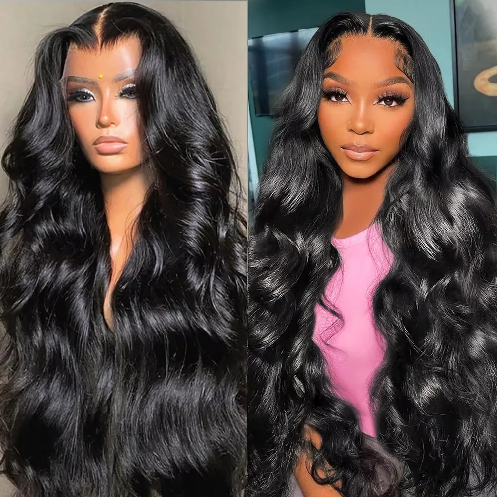 

46 Inches Natural Color Body Wave Wig Natural Color 13x6 360 HD Lace Wig Body Wave Lace Frontal Human Hair Wigs For Women