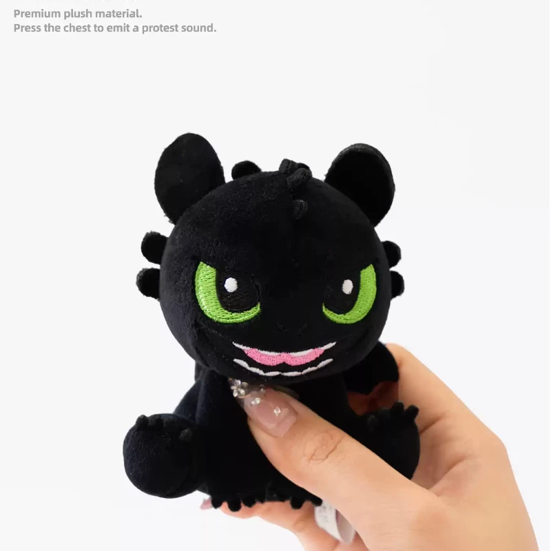 

Toothless Soft Stuffed Plush Keychain Cute Cartoon Bag Charm Backpack Pendant Lovely Animal Doll Anime Peripherals Toy Fun Gift