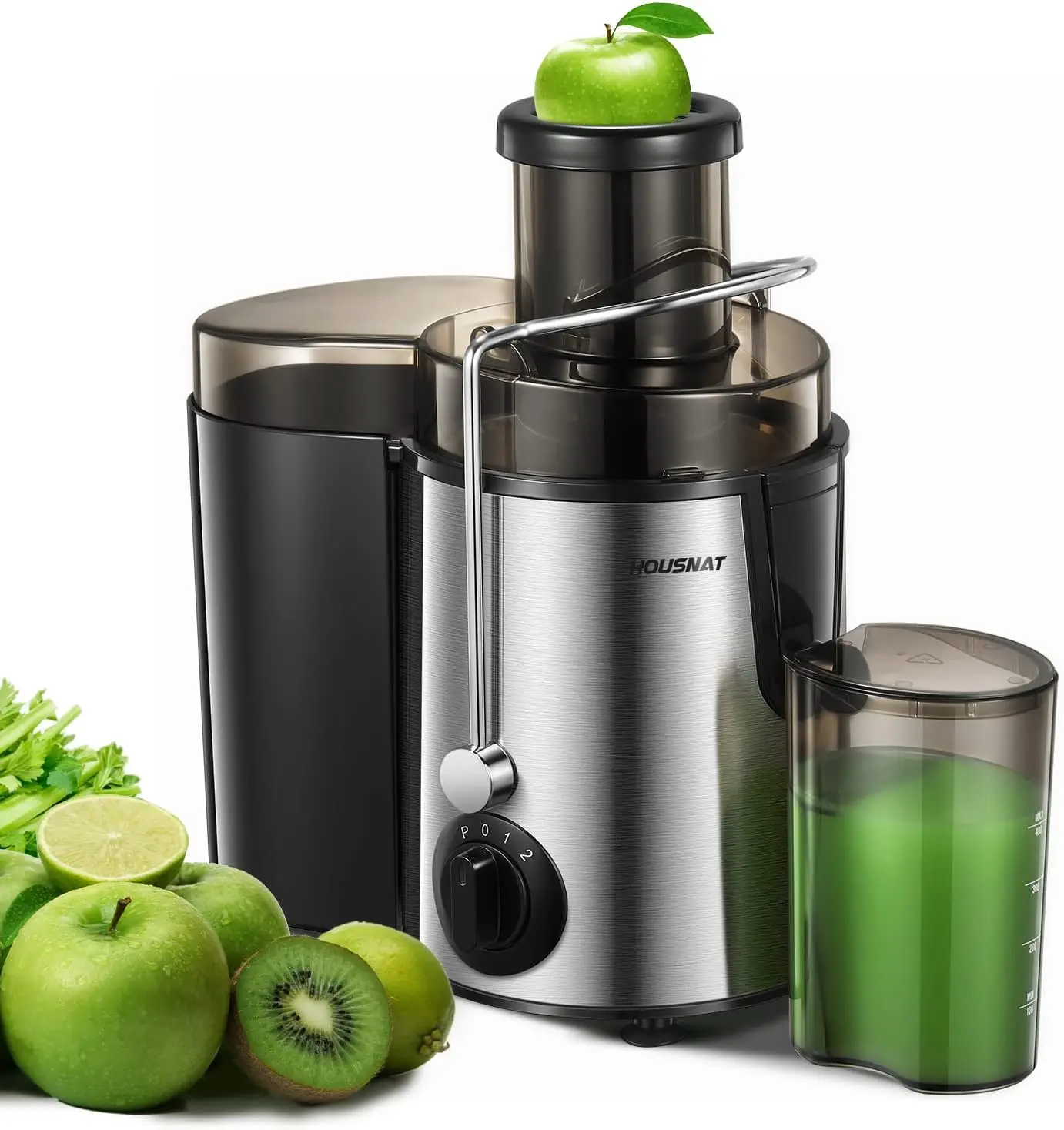 

800W High-Speed Juicer with 65mm Wide Chute, 3 Speeds for Whole Fruits & Vegetables, Easy Clean BPA-Free
