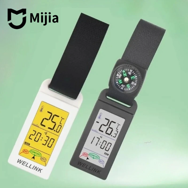 Nouveau thermomètre et hygromètre Mijia Mini pour camping, alpinisme, véhicule, avec capteur LCD pour température intérieure et extérieure
