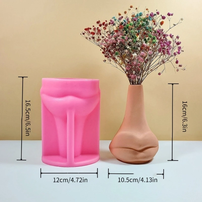 Vase Resin Molds Silicone Mold Succulent Plant Flower Pots Mold Epoxy Resin Casts Mould Home Decorations