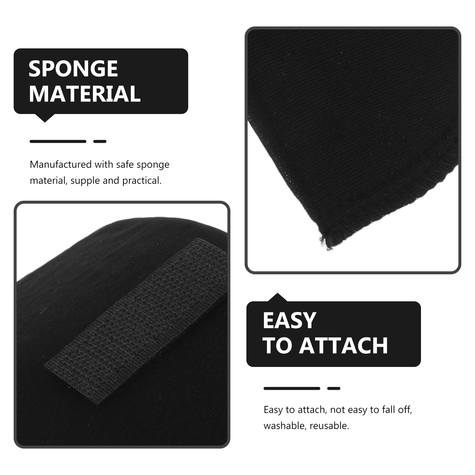 4 Pcs Clothing Shoulder Pads Invisible Right Angle Aldult Flocking Fashion Inserts Anti Slip Sponge Man