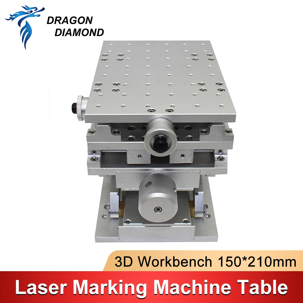 3D Moving Worktable 210x150x150mm Table XYZ Axis Portable Cabinet Case DIY Part for Co2 Fiber Laser Marking Machine