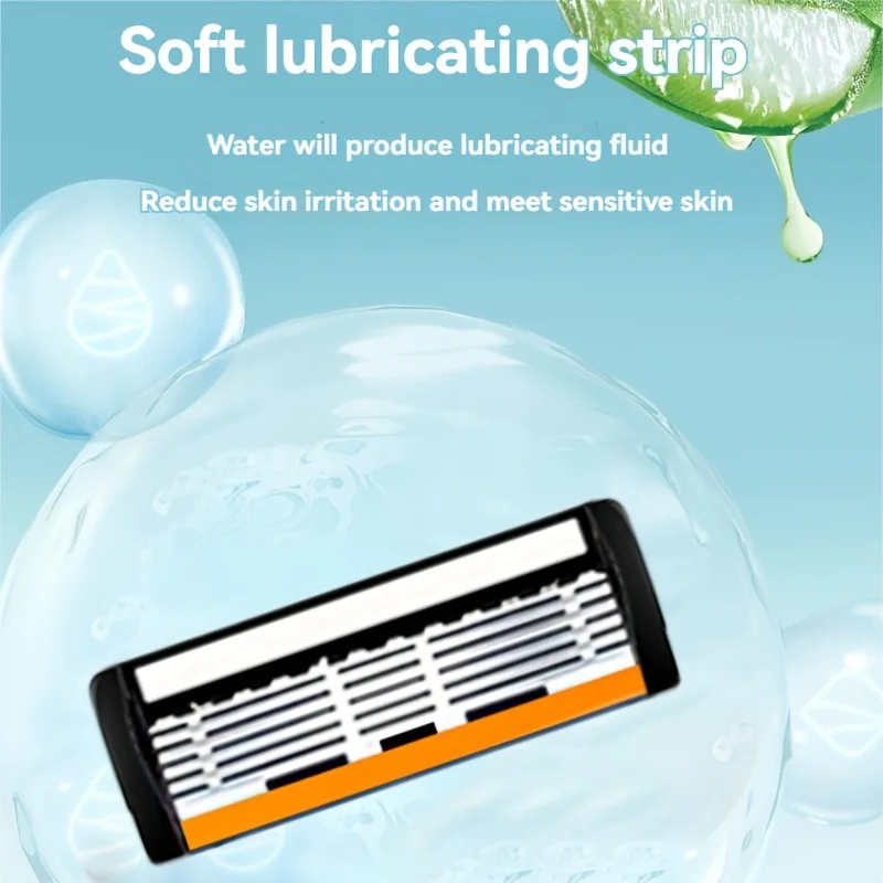 طقم ماكينة حلاقة 6 شفرات للرجال، شفرة حلاقة حادة، ماكينة حلاقة للرجال، ماكينة حلاقة، شفرة ماكينة حلاقة للرجال، ماكينة حلاقة للوجه للرجال #2