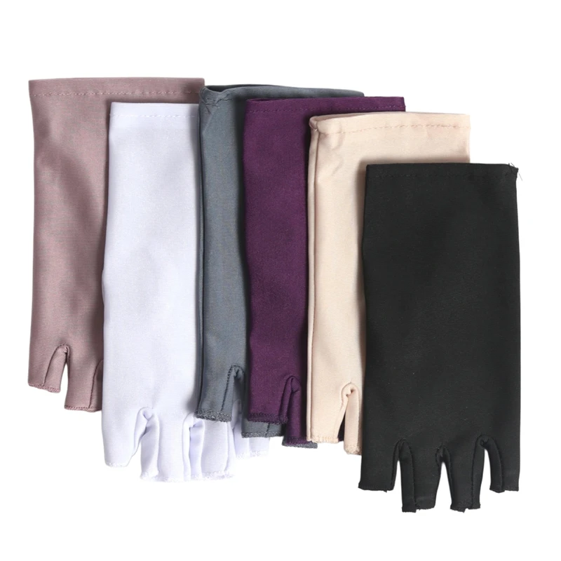 1 Paar fingerlose Elastan-Handschuhe für Damen, dünne Stretch-Fahrradhandschuhe in Schwarz und Weiß für Damen, elastische Touchscreen-Fahrhandschuhe